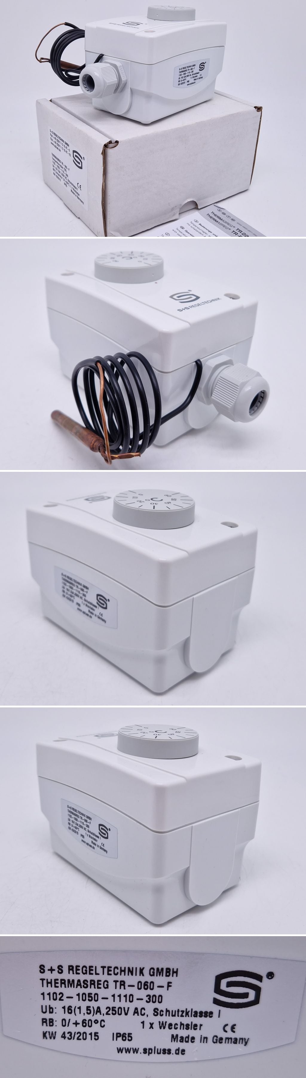 PQ3418 Temperaturregler S+S Thermasreg TR-060-F 1102-1050-1110-300	