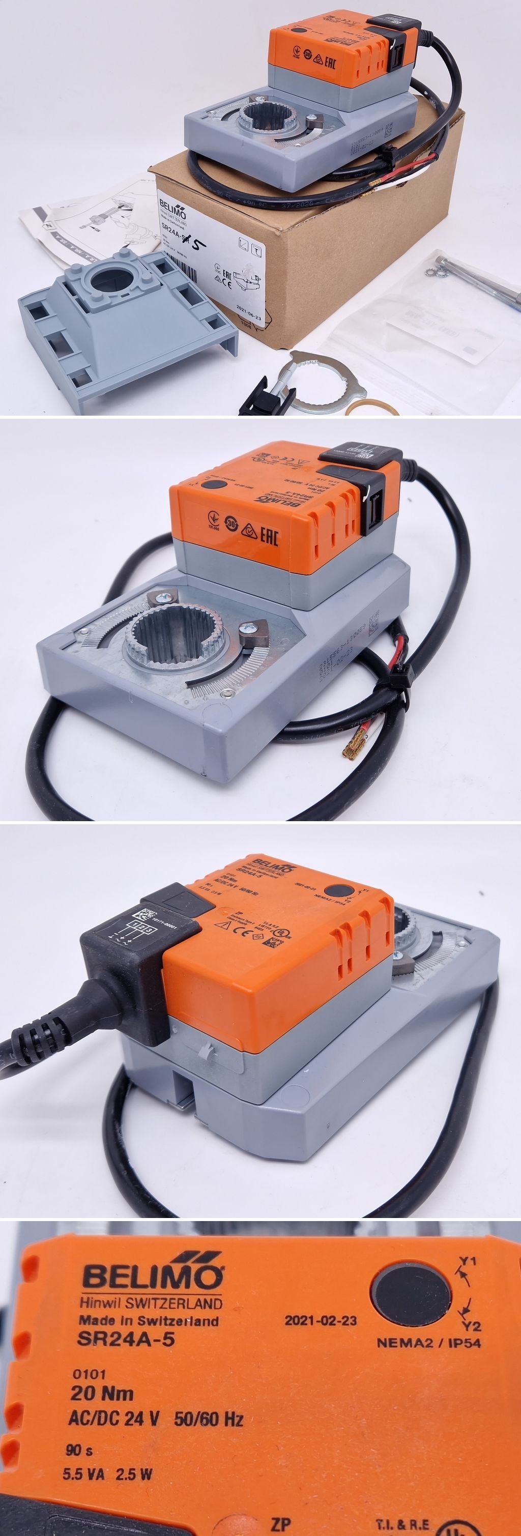 PQ3450 Stellantrieb Klappenantrieb Drehantrieb Belimo SR24A-5	