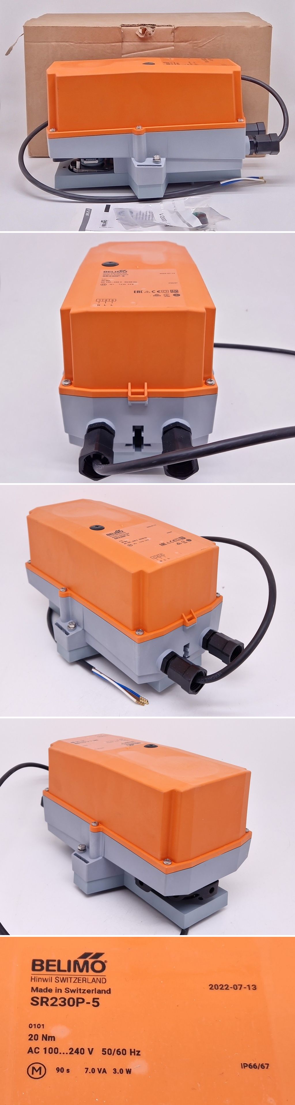 PQ3488 Dämpferantrieb Belimo SR230P-5