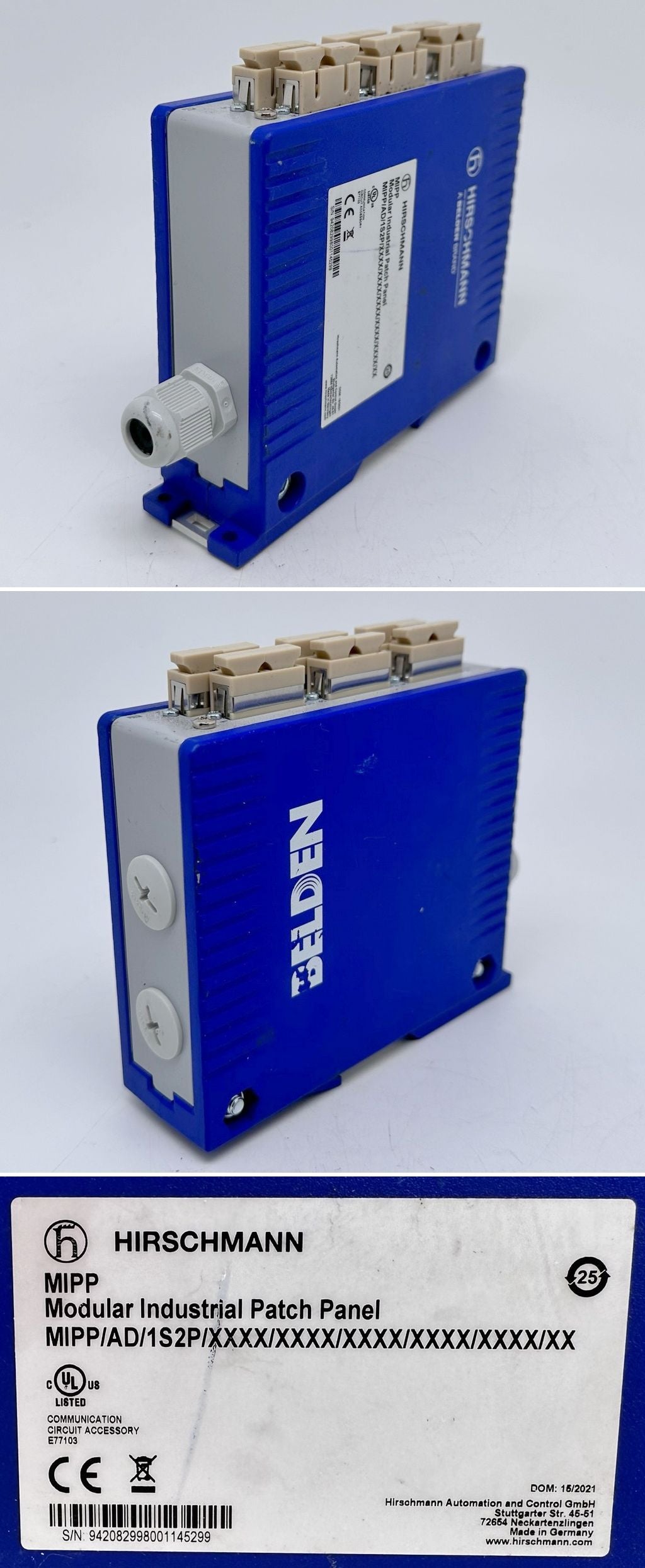 PQ3569 Patchfeld Belden Hirschmann MIPP/AD/1S2P_2