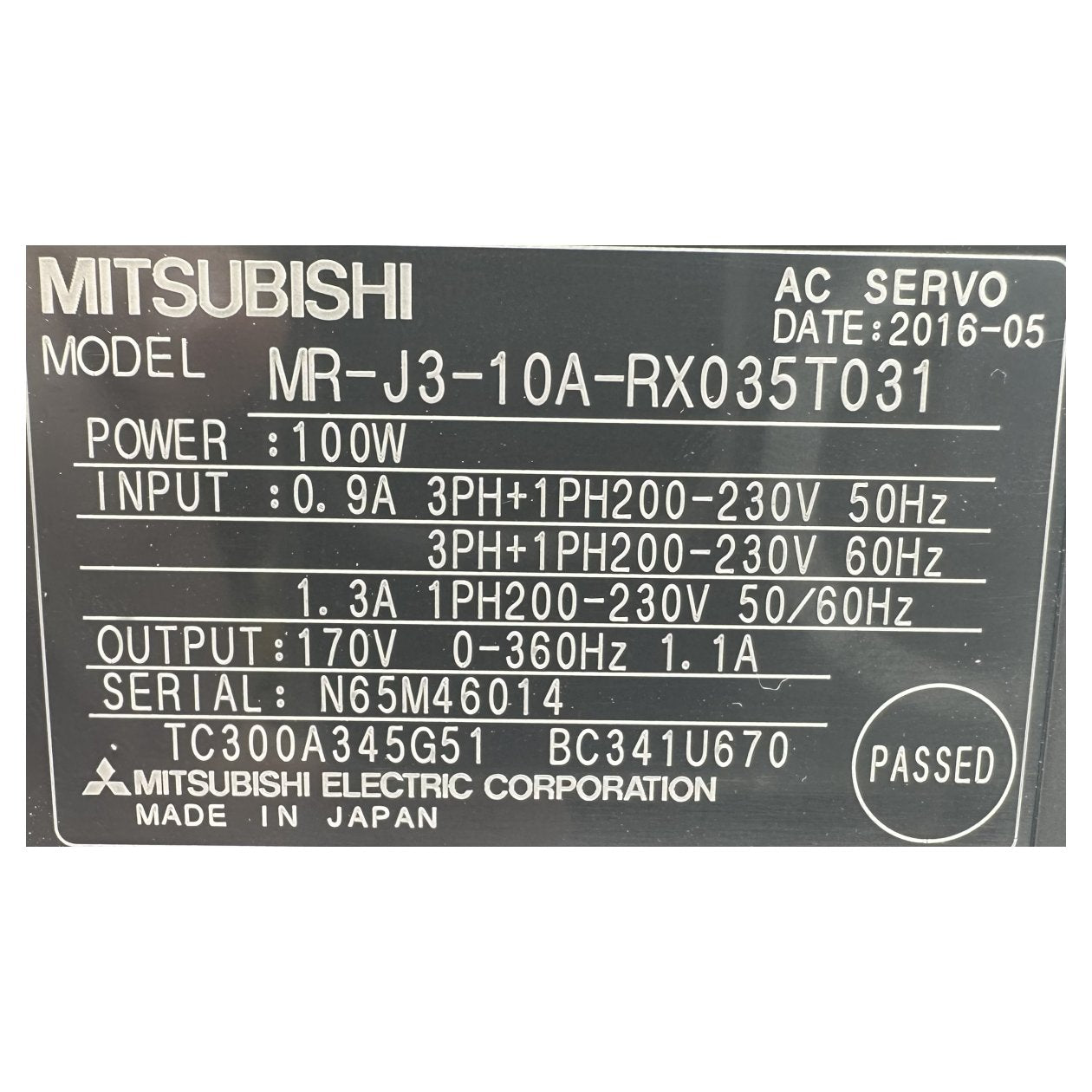 Mitsubishi MR-J3-10A-RX035T031_3