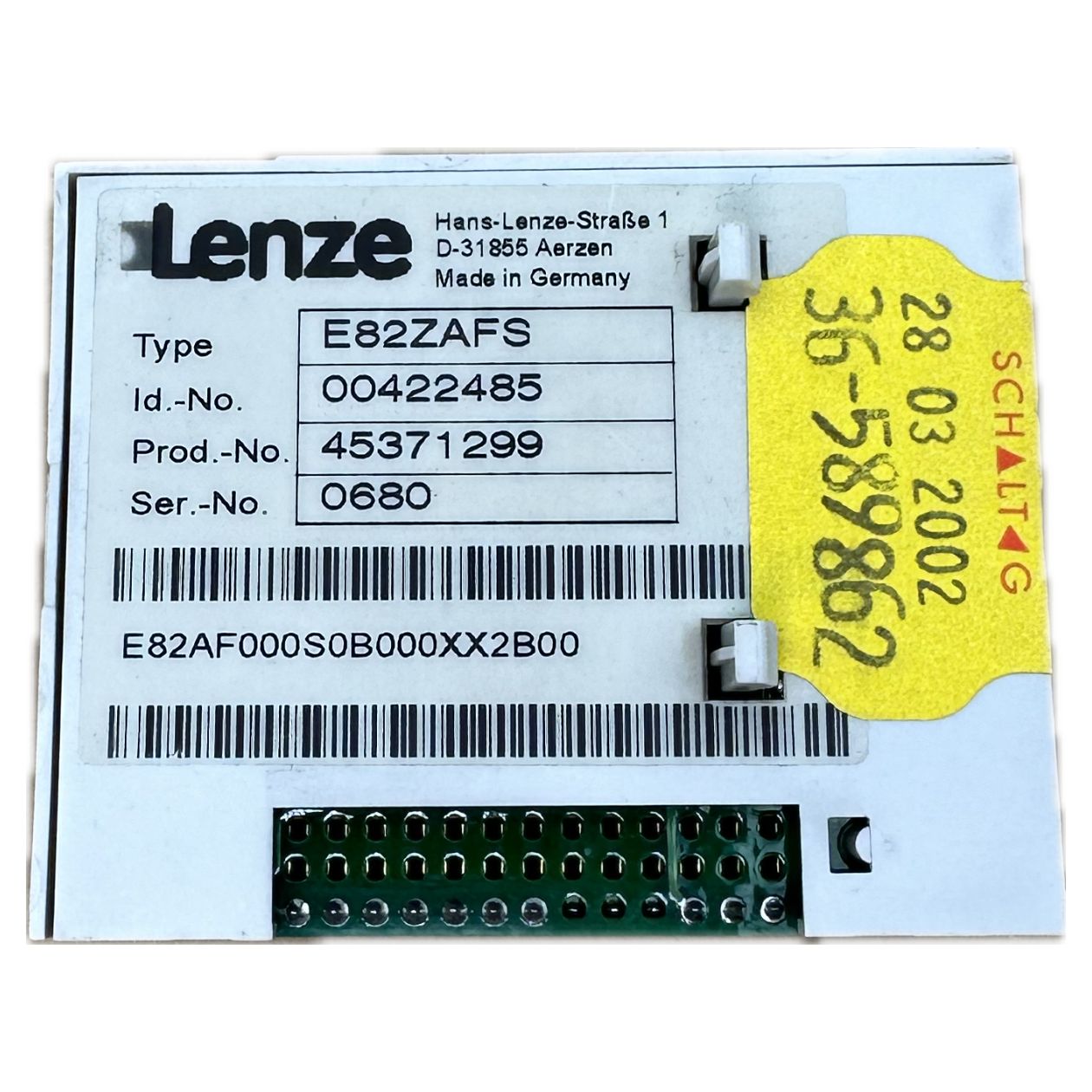 PQ3834 Funktionsmodul Lenze E82ZAFS 00422485 E82AF000S0B000XX2B00 _3