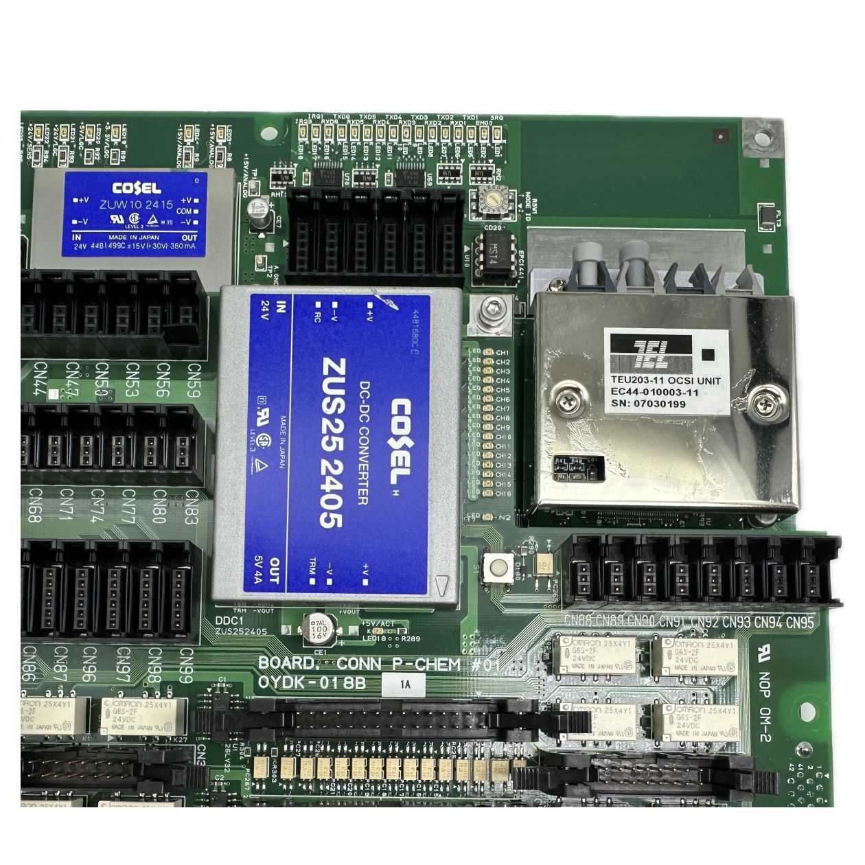 PQ3847 Tokyo Electron Oydk-018b Conn P-Chem Oydk-017a io p-chem