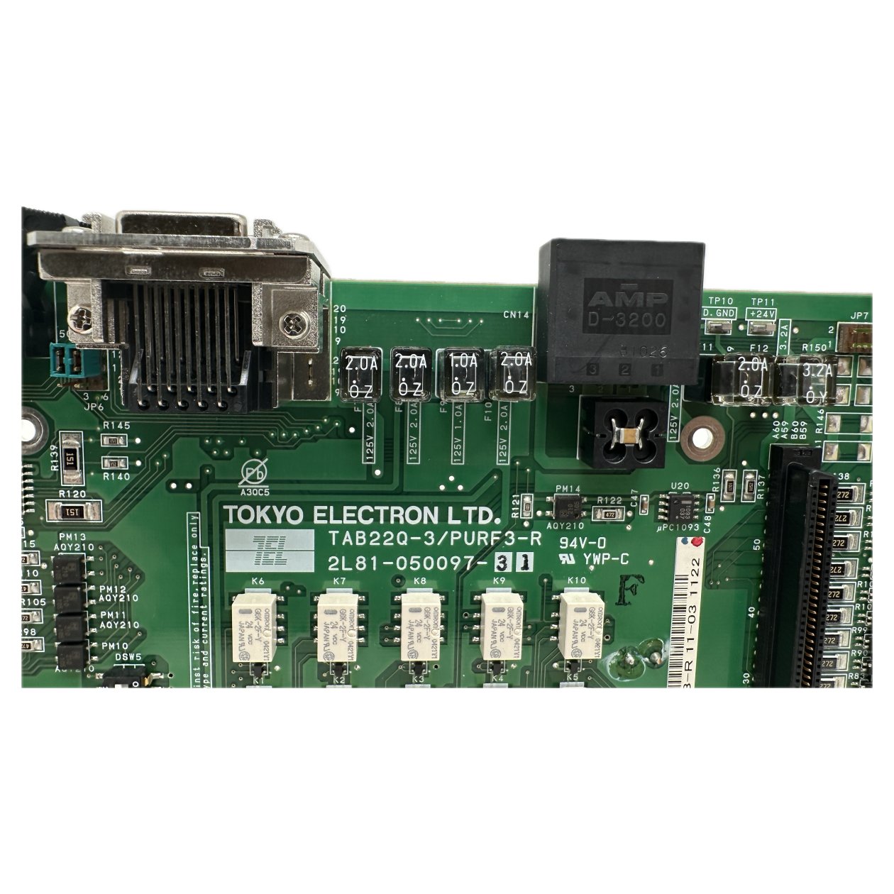 Platine Tokyo Electron 2L81-050097-31 TAB22Q-3 PURF3-R_3