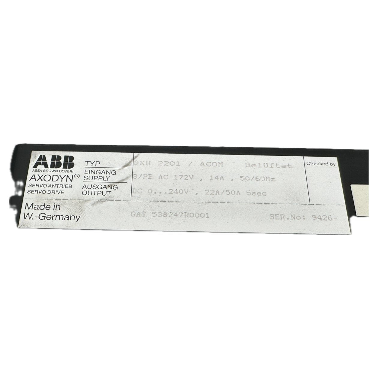 ABB DKH 2201 / Acom GAT 538247R0001_6