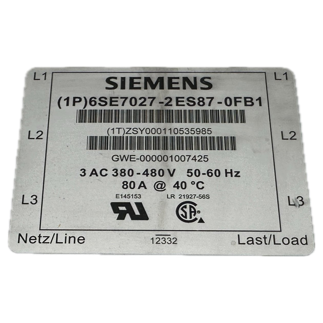 PQ4521 Netzfilter Siemens 6SE7027-2ES87-0FB1_4