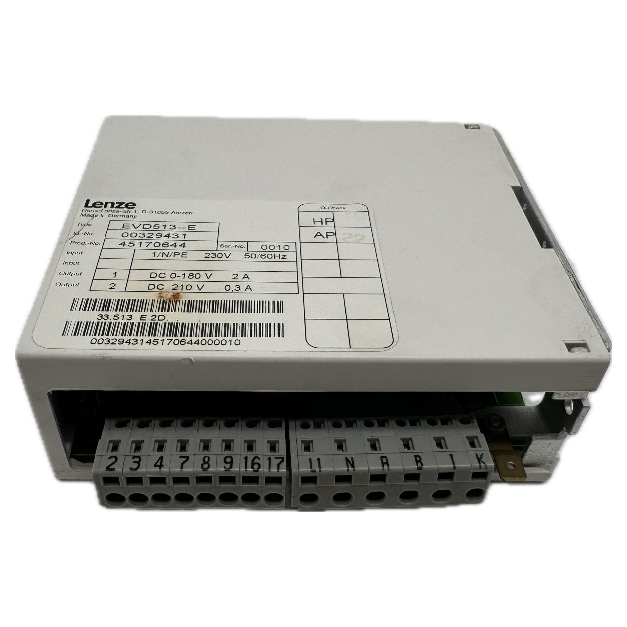 PQ4763 Speed Controller Lenze EVD513--E 45170644_3