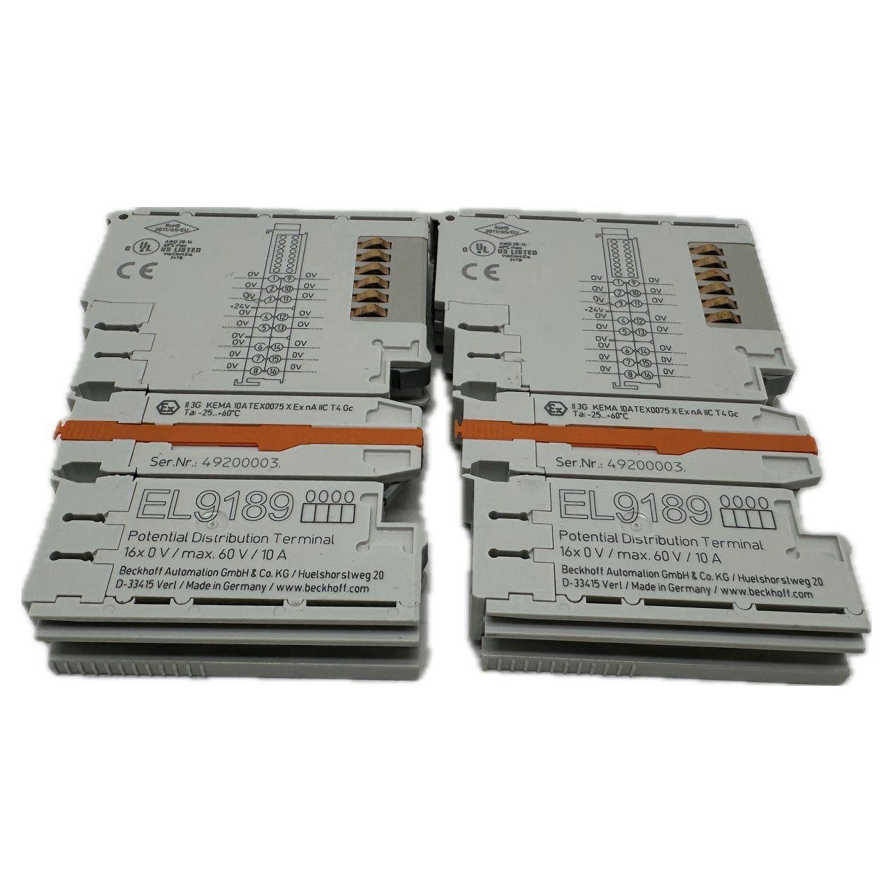 PQ4822 Posten 2 Stück Potential Distribution Terminal Beckhoff EL9189_3