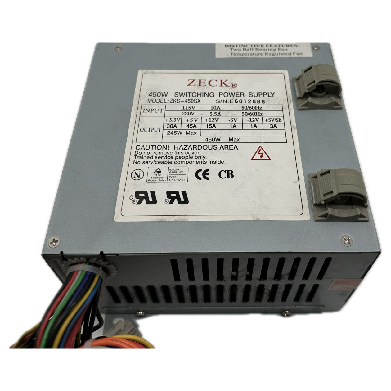PQ4916 Switching Power Supply Zeck ZKS-450SX 450W - 5V - 12V_3