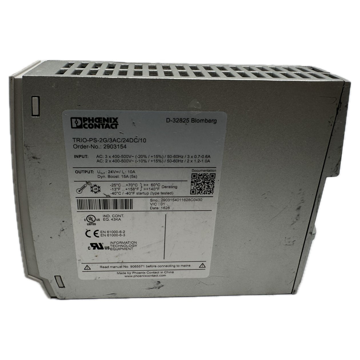 PQ4918 Power Supply Phoenix Contact Trio-Ps-2G/3AC/24DC/10 2903154_3