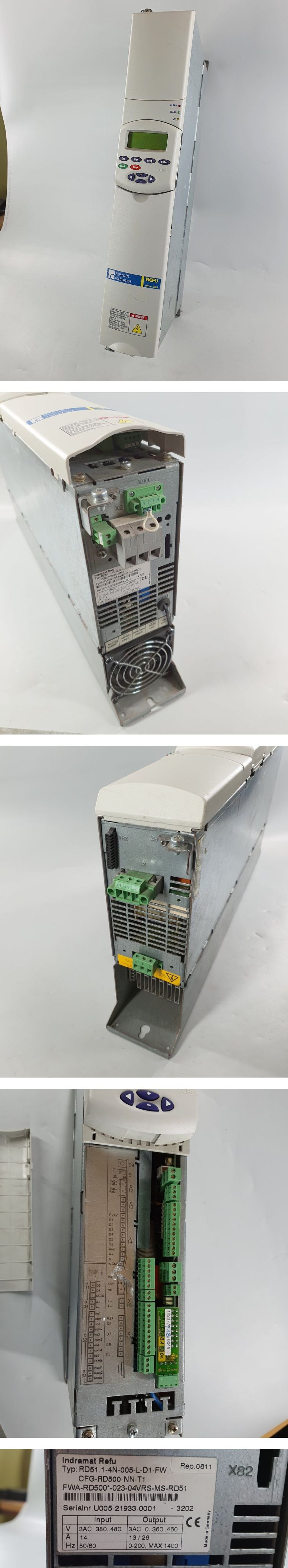 PQ494 Servodrive Refu Drive 500 Rexroth Indramat RD51.1-4N-005-L-D1-FW_2