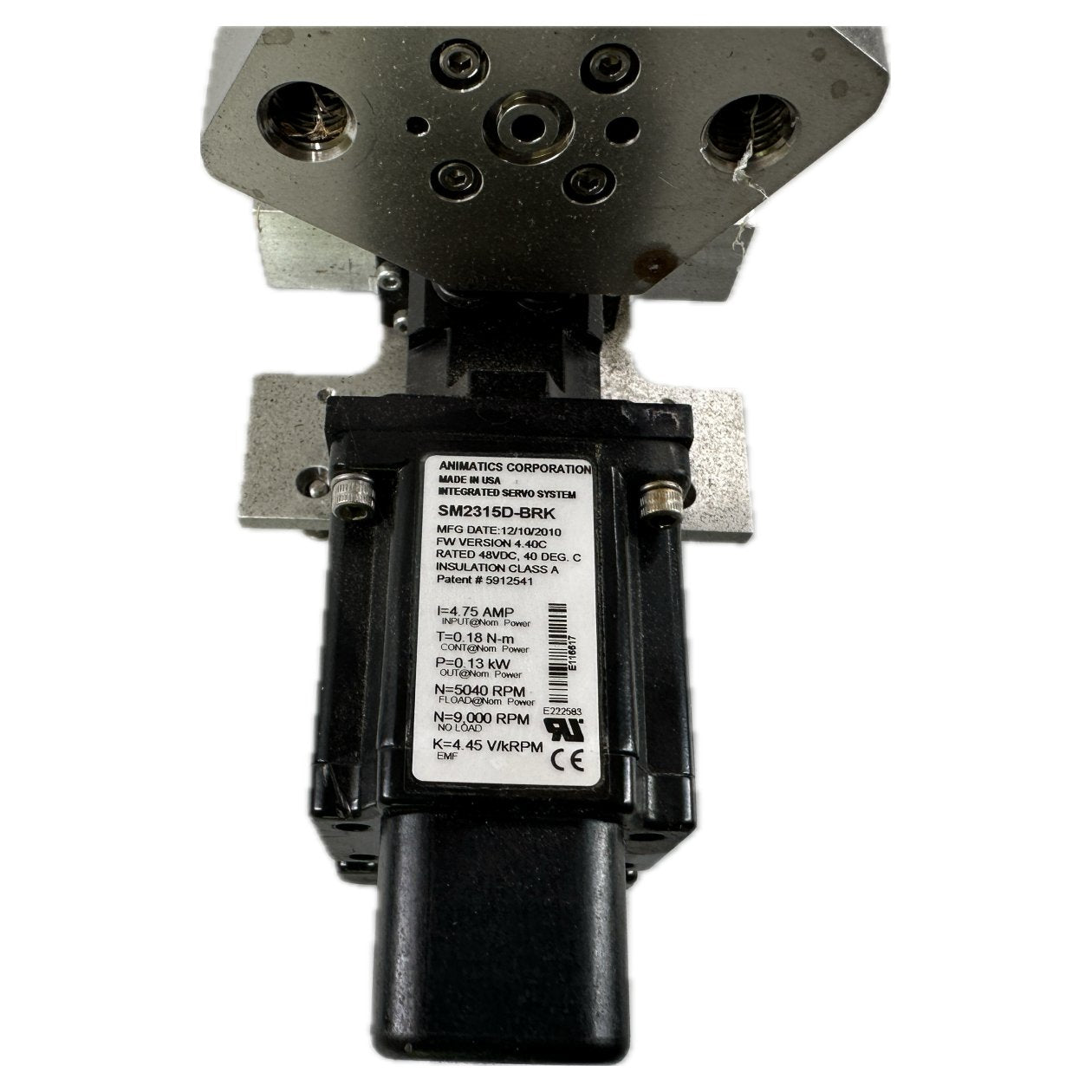 PQ4990 Smart motor Moog Animatics 02-368495-00 SM2315D-BRK_2
