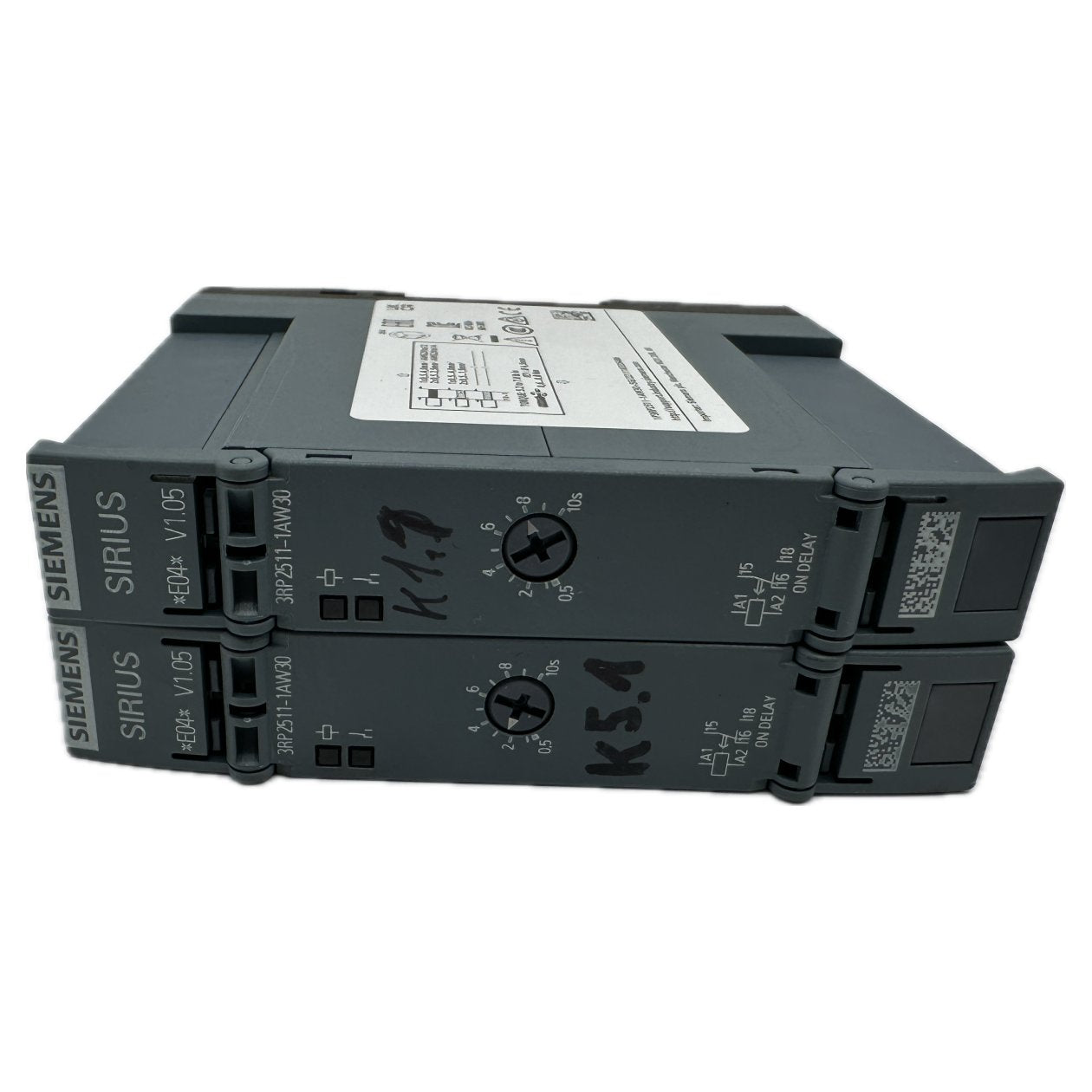 PQ5059 Posten 2 Stück Time Relay Siemens 3RP2511-1AW30