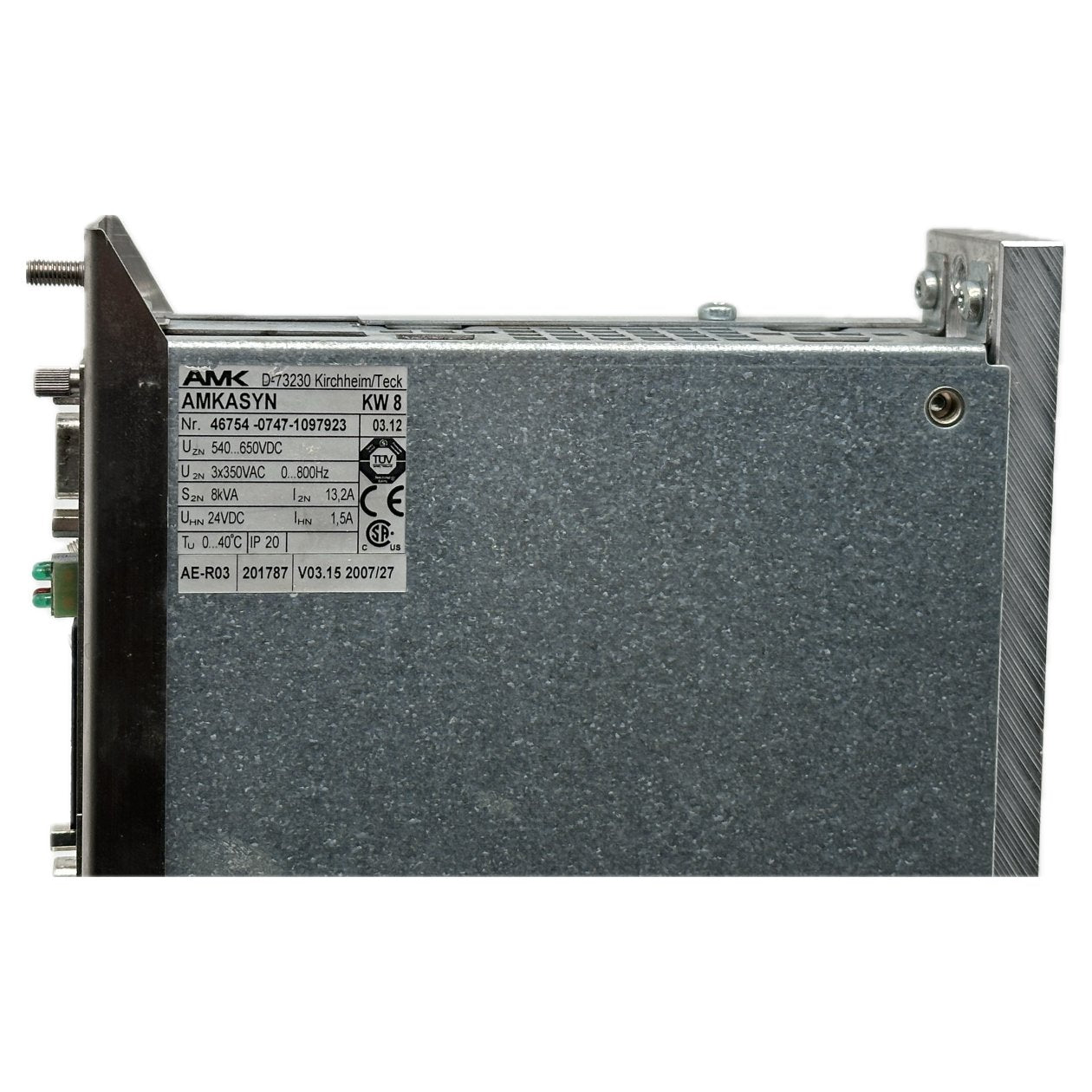 PQ5112 Servo Drive AMK 46754-0747-1097923 8kVA 13.2/1.5A 03.12_3