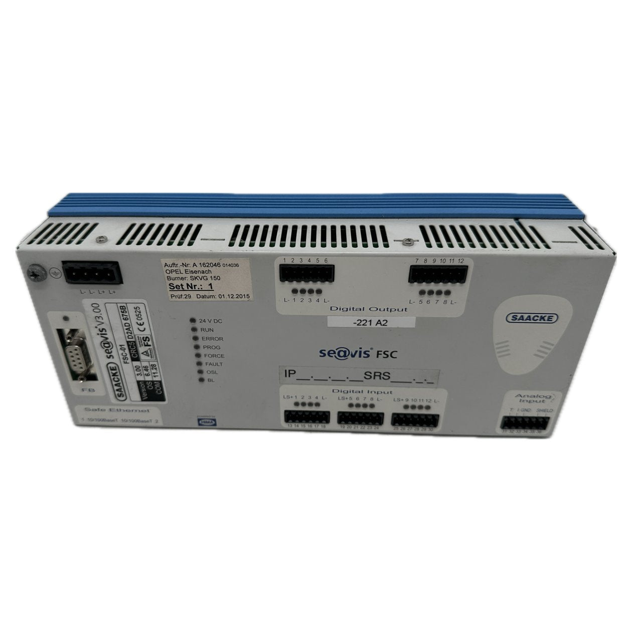 PQ5116 Verbrennungssteuerung SAACKE Seavis FSC-01 982200419