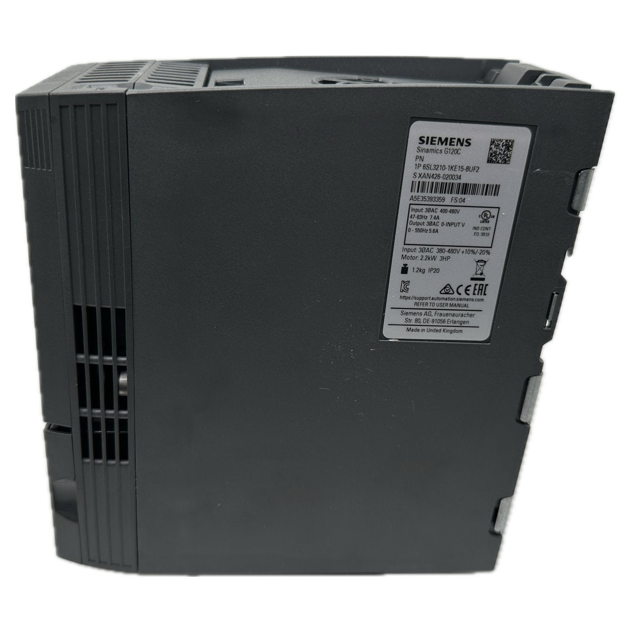 PQ5121 Frequenzumrichter Siemens 6SL3210-1KE15-8UF2 2.2kW_3