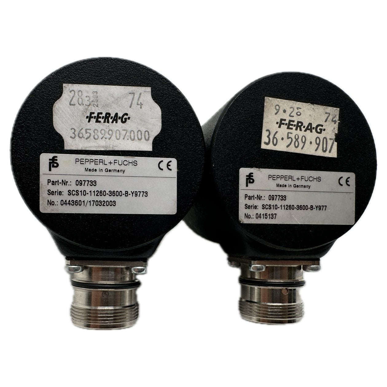 PQ5123 Posten 2 Stück Encoder Pepperl Fuchs SCS10-11260-3600-B-Y9773_3