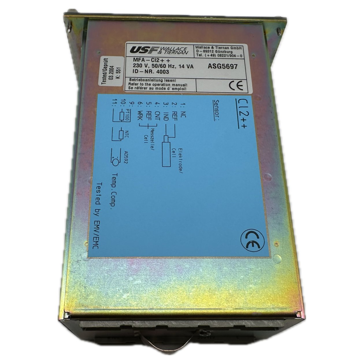 PQ5182 Dosiersteuerung Wallace Tiernan AAA4930 4003 MFA-CL2 ++ ASG5697_4