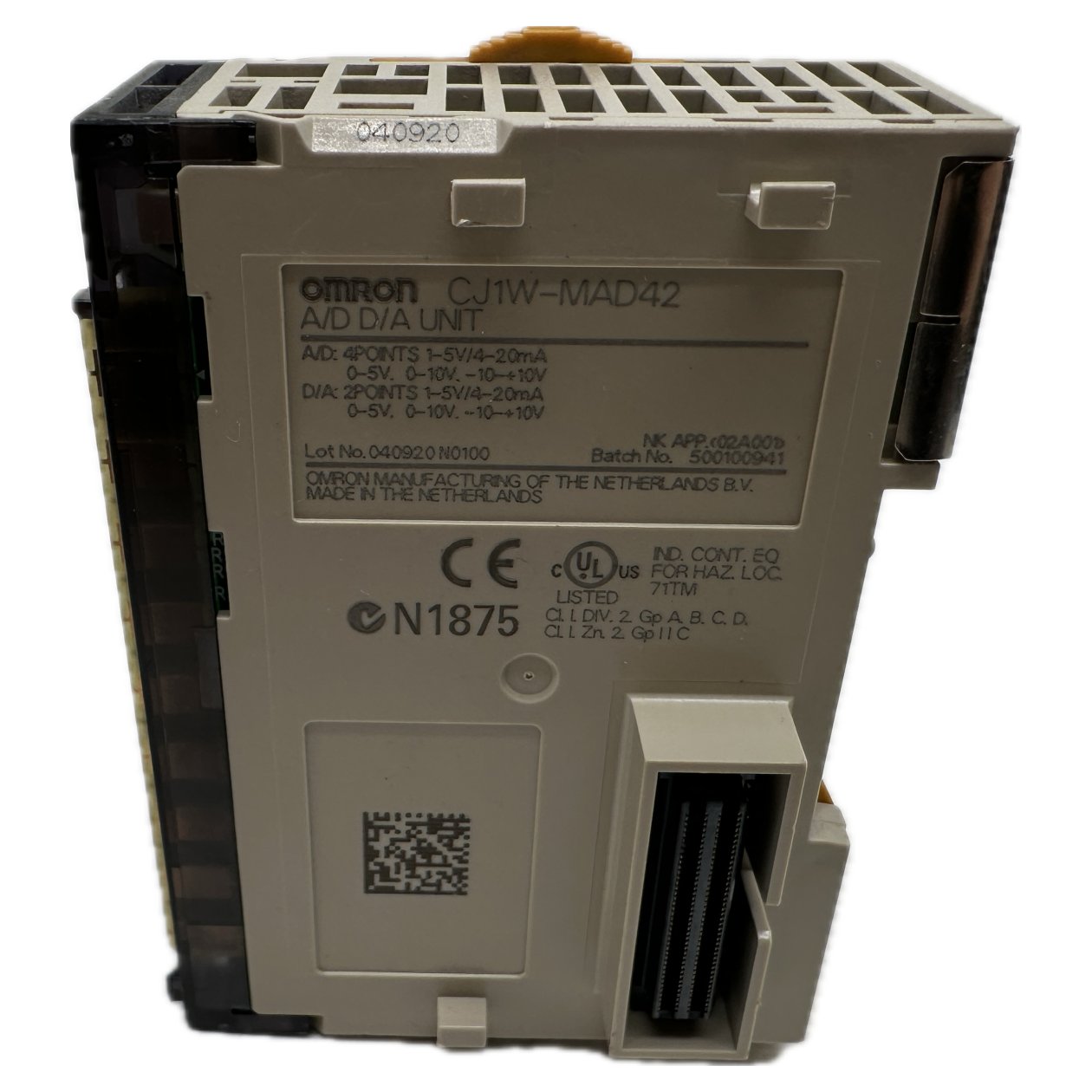PQ5206 A/D D/A Unit Omron CJ1W-MAD42_3