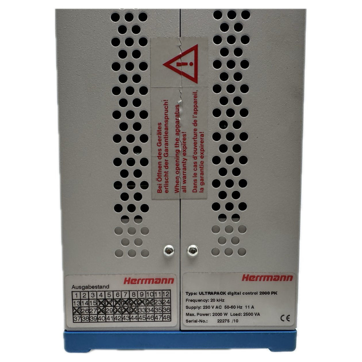 PQ5221 Herrmann Ultrapack 2000PK digital control 20kHz 11A 2000W 230VAC_3