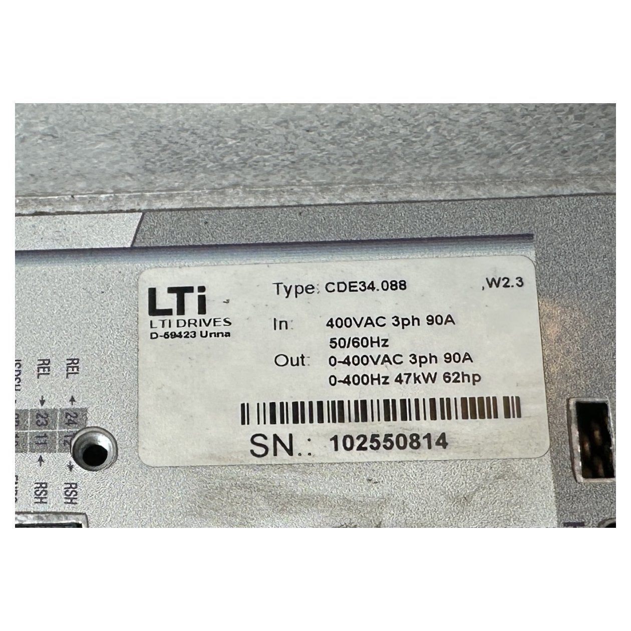 Servo Drive LTI Drives CDE34.088 90A 47kW Klemme abgebrochen_6