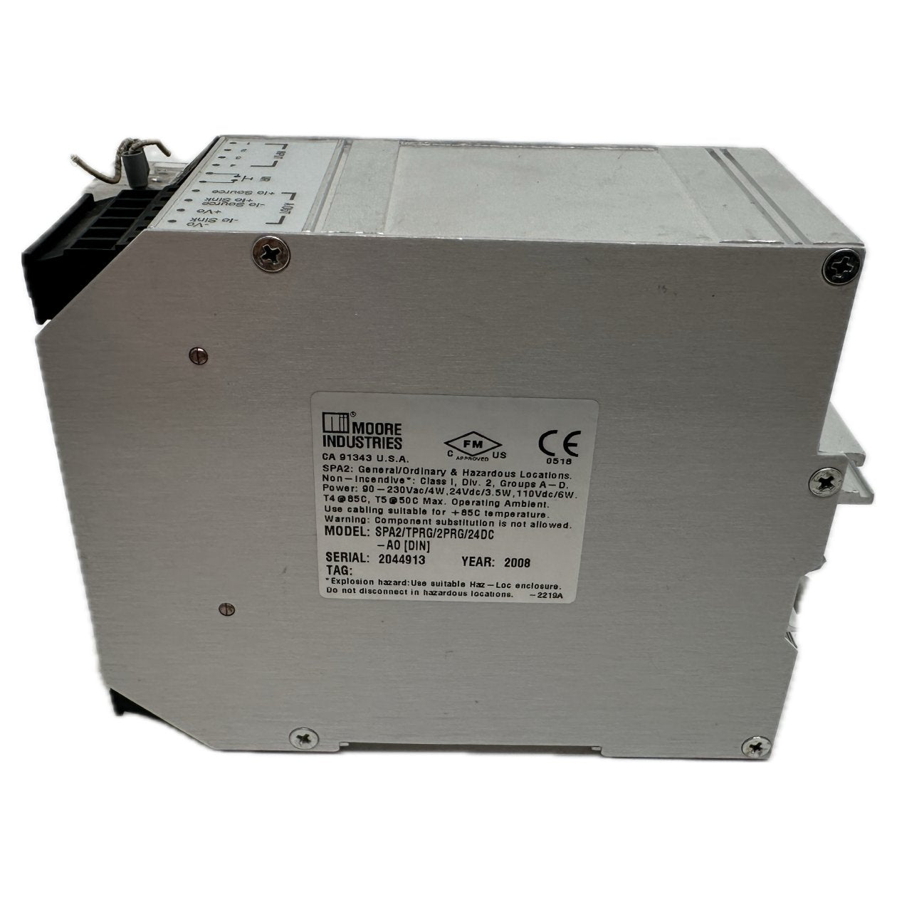 SPA2 Programmable limit alarm trip Moore SPA2/TPRG/2PRG/24DC_4