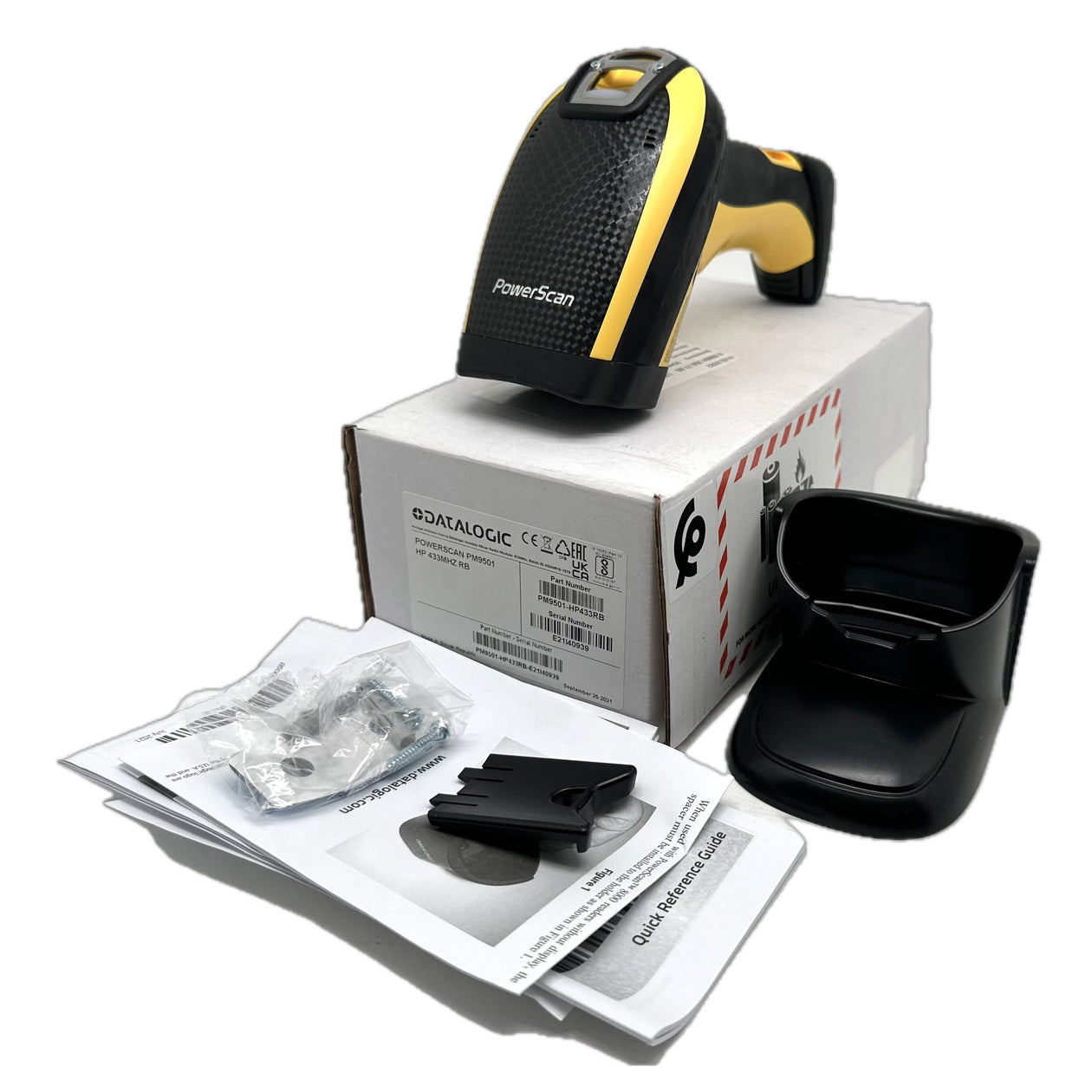 PQ5312 Barcodescanner Datalogic Powerscan PM9501 HP433RB OVP Inkl. Halterung