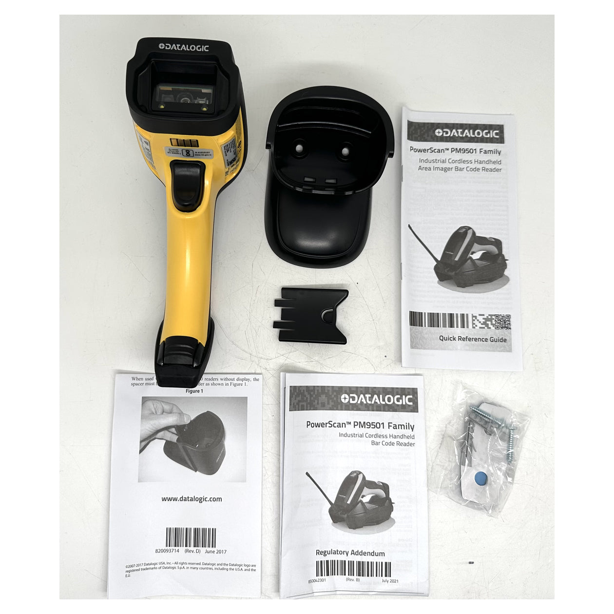 PQ5312 Barcodescanner Datalogic Powerscan PM9501 HP433RB OVP Inkl. Halterung_2
