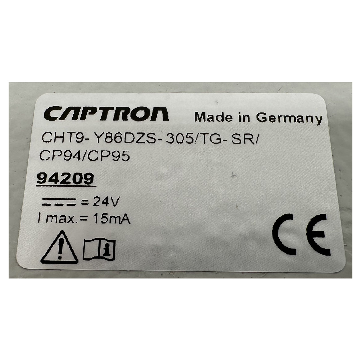 PQ5313 Sensortaster Captron CHT9-Y86DZS-305/TG-SR/CP94/CP95 OVP_5