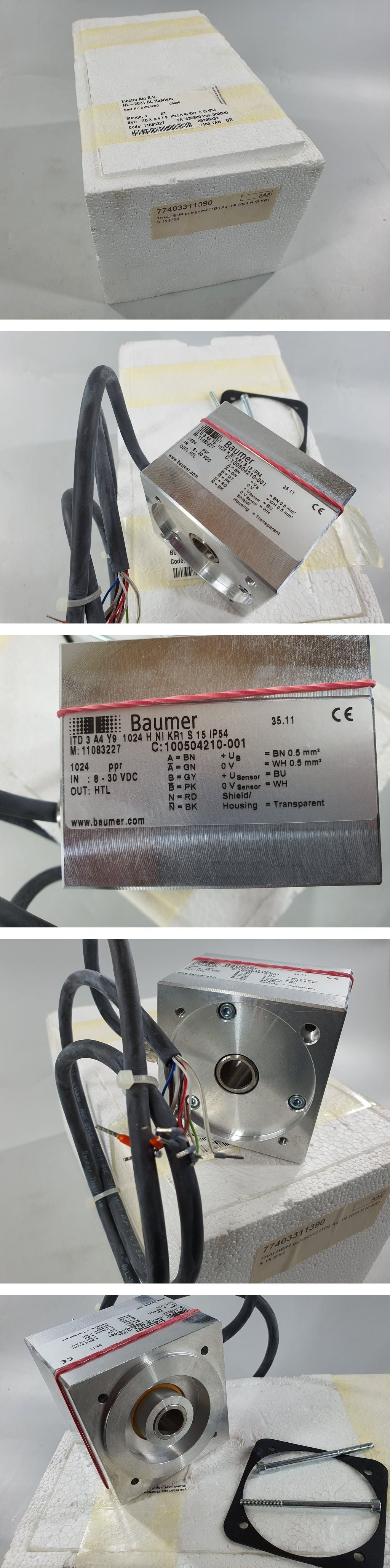 PQ628 Drehgeber Baumer ITD3 A4 Y9 1024 H NI KR1 S15 IP54_2