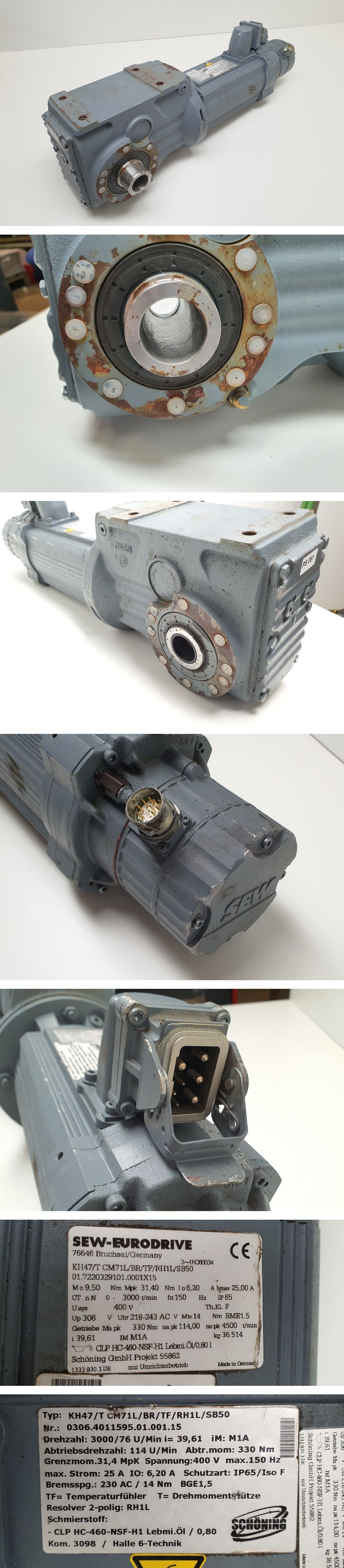 PS081 Servomotor Getriebemotor SEW KH47/T CM71L/BR/TF/RH1L/SB50_2