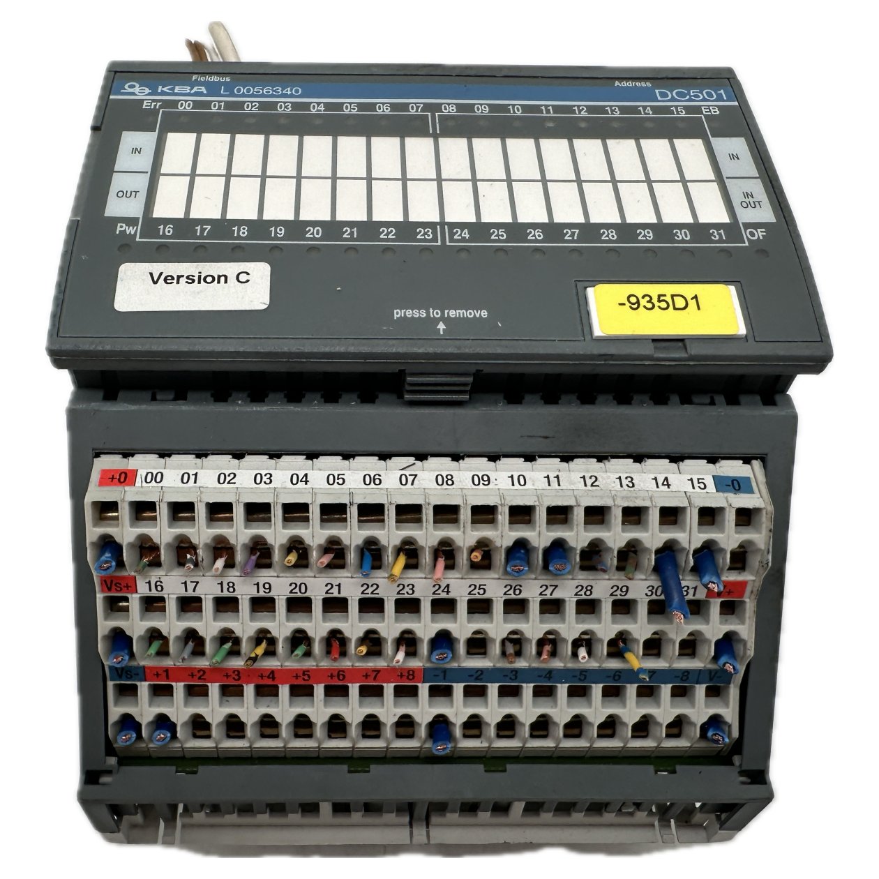 .RJ100 ABB DC501-CS31 1SVP426327R0000 KBA L0056340 Version C