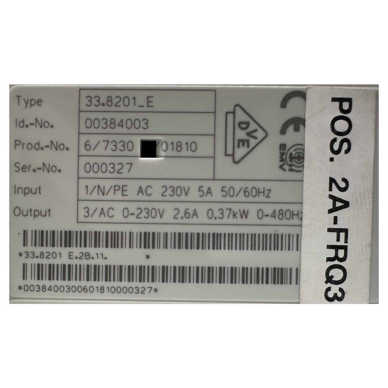 RJ206 Frequenzumrichter Lenze 33.8201-E 33.8201-E.2B.11_3