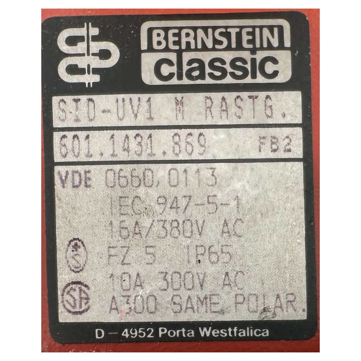 RJ225 Sicherheitsschalter Bernstein SID-UV1 601.1431.869_3