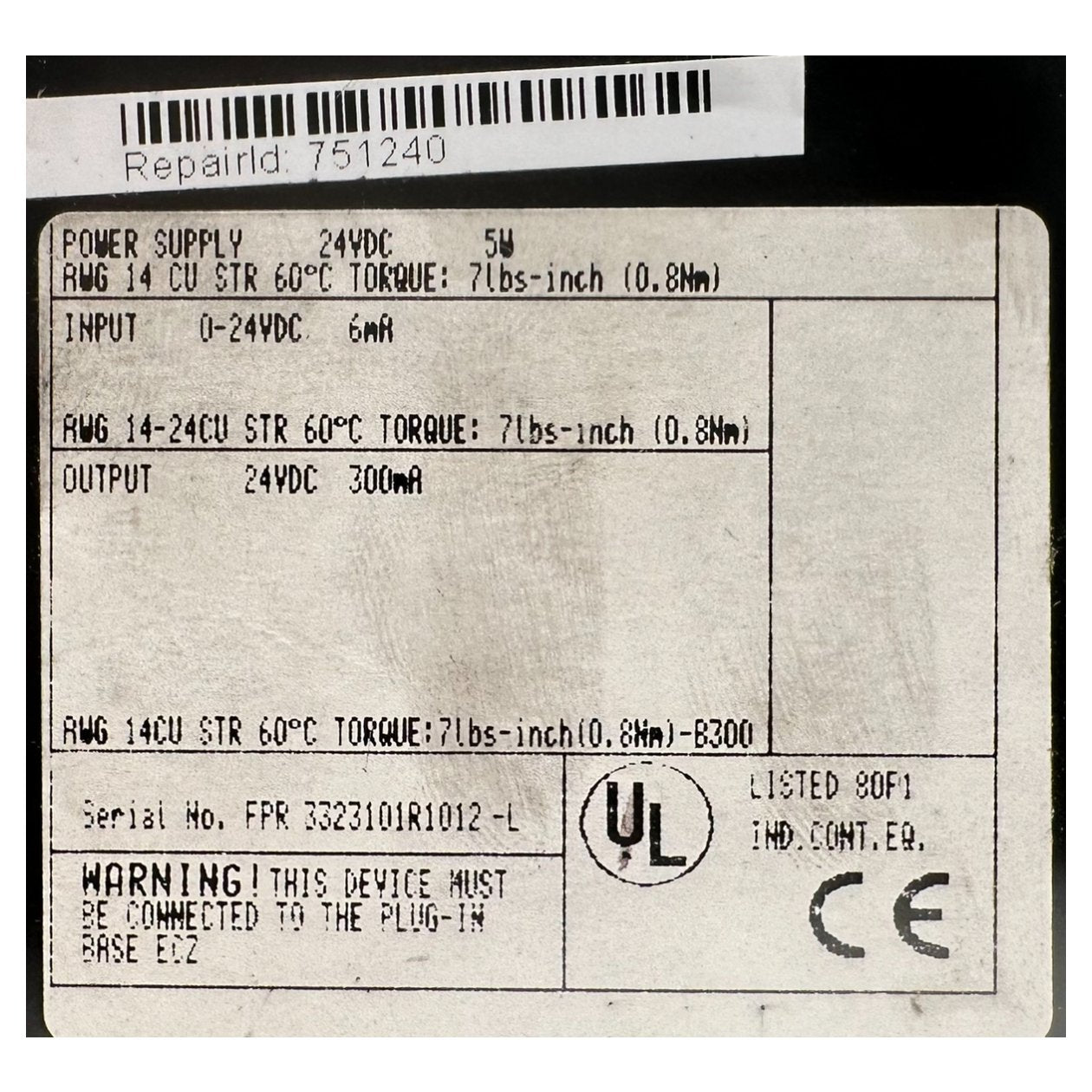 RJ235 I/O Remote Unit ABB ICSF08D1 CS31 CS 31_4