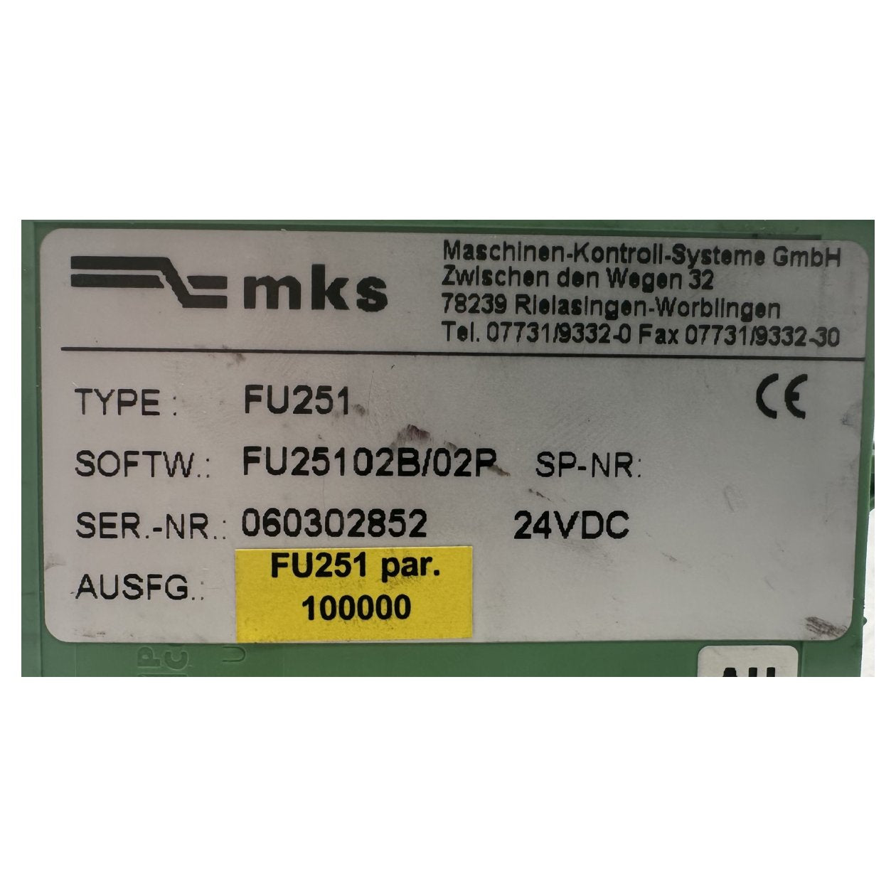 RJ237 Wandler MKS FU251_3