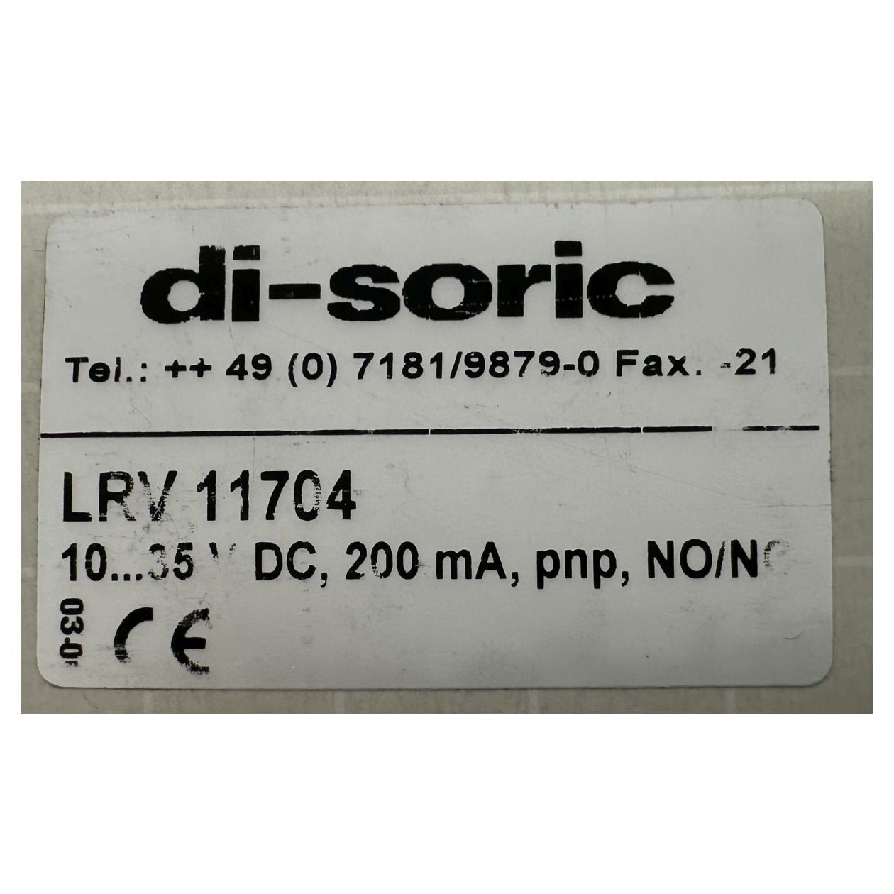 RJ265 Lichtschranke Di-Soric LRV 11704 LRV11704_5