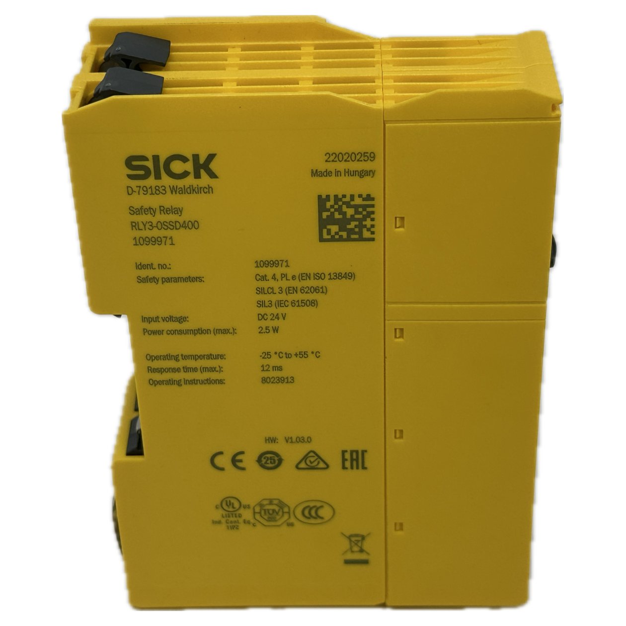 Safety Relay Sick RLY3-0SSD400 1099971_3