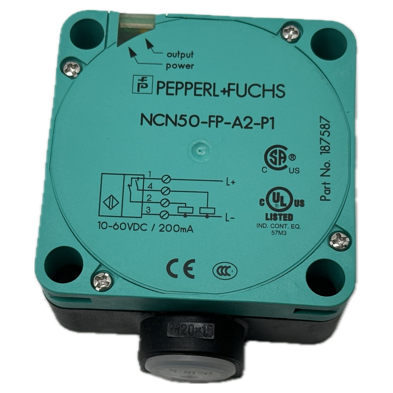 Induktiver Sensor Pepperl Fuchs NCN50-FP-A2-P1 187587_3