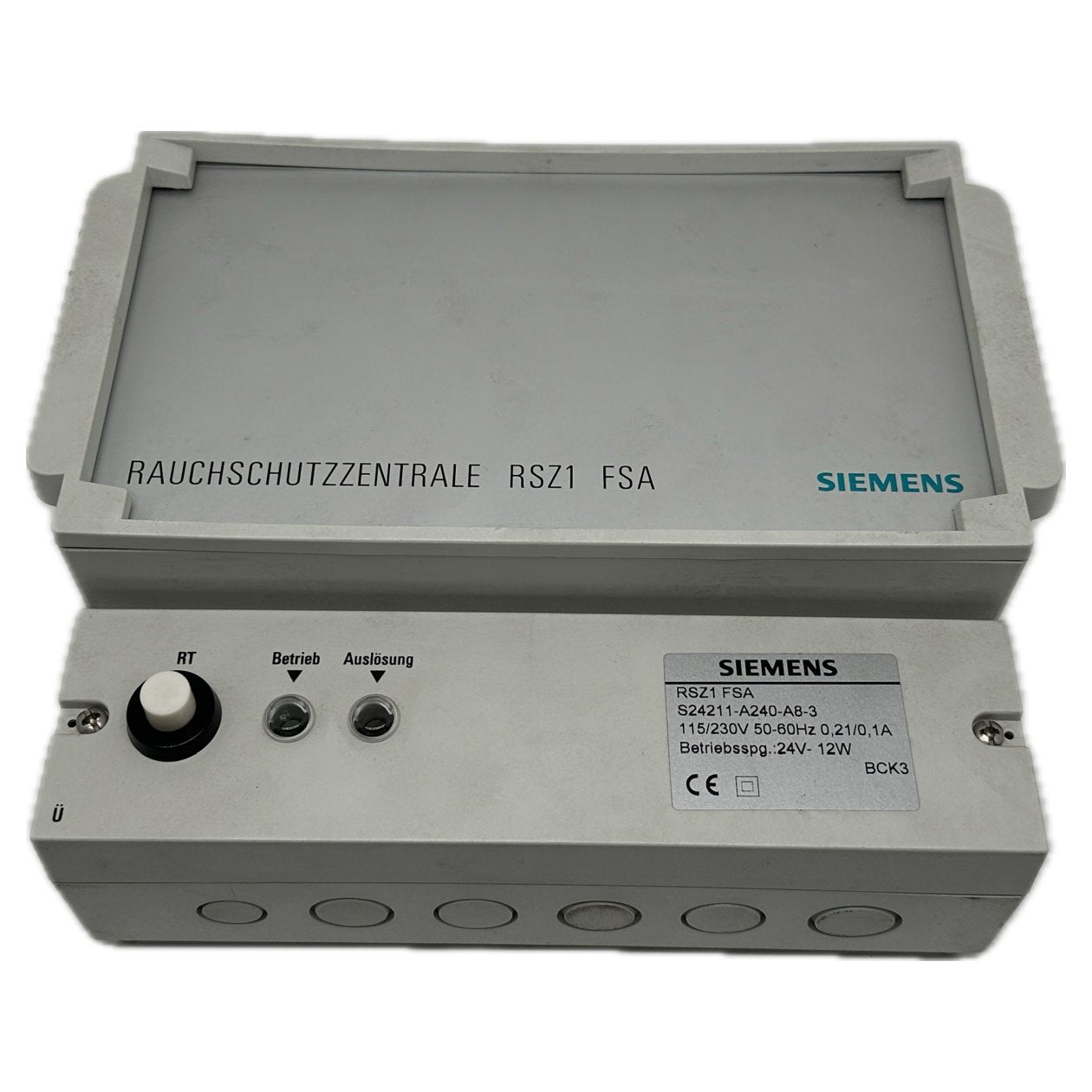 RJ471 Rauchschutzzentrale Siemens S24211-A240-A8-3