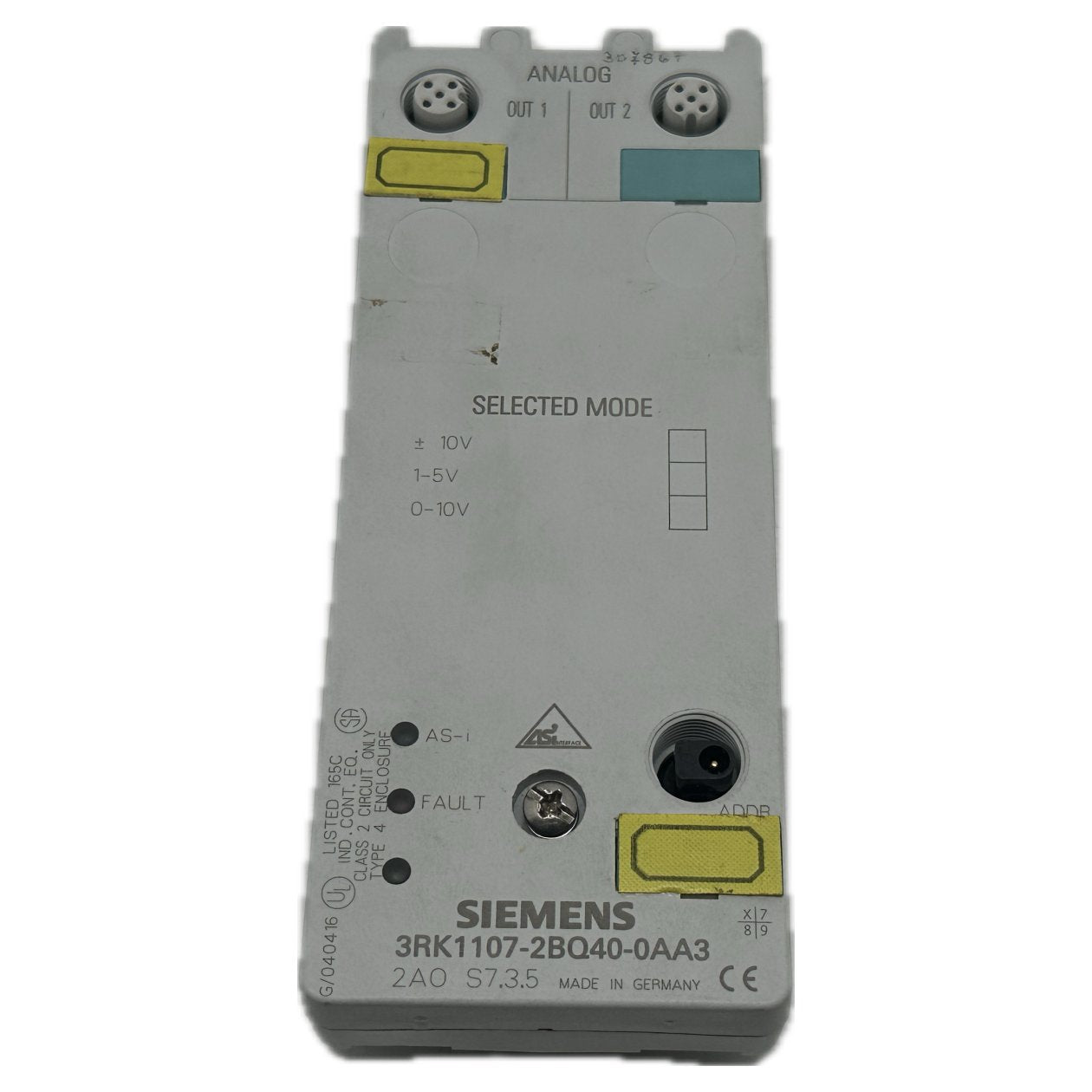 RJ499 Analogausgangsmodul Siemens 3RK1107-2BQ40-0AA3 E06