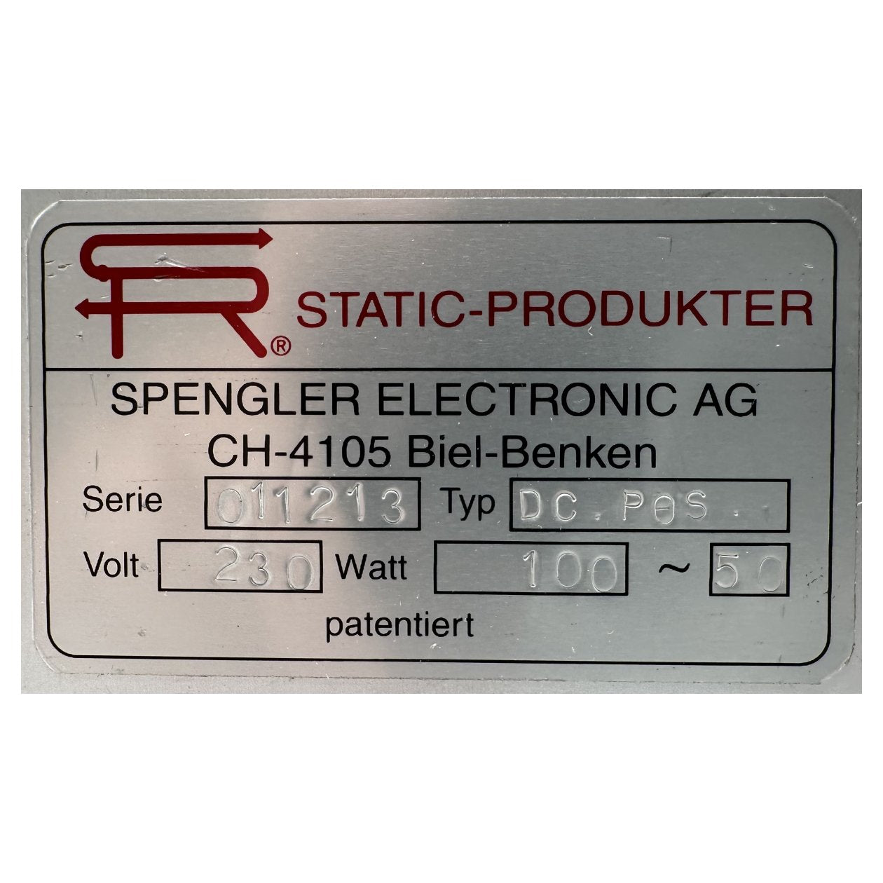 RJ510 Static-Produkter Spengler DC.POS. DC-U 50-100W 230V_2