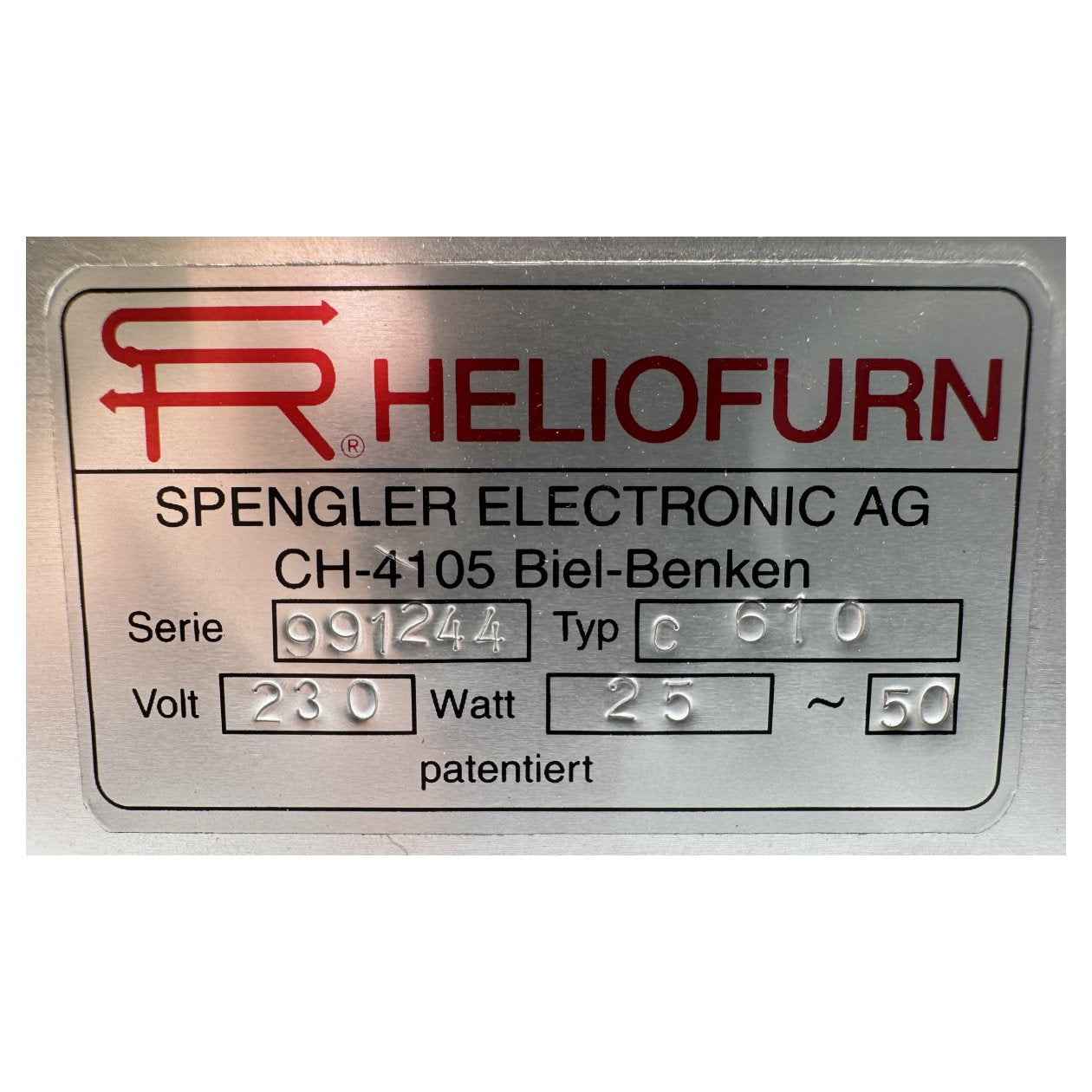 RJ515 Heliofurn Spengler C610 H-94 20-50W 230V_3