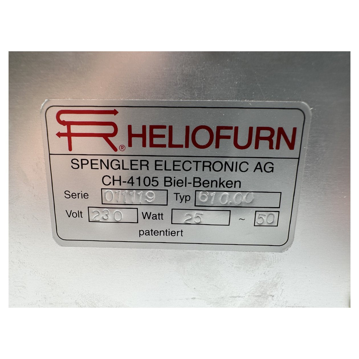 RJ516 Heliofurn Spengler 610 H-94 25-50W 230V_3