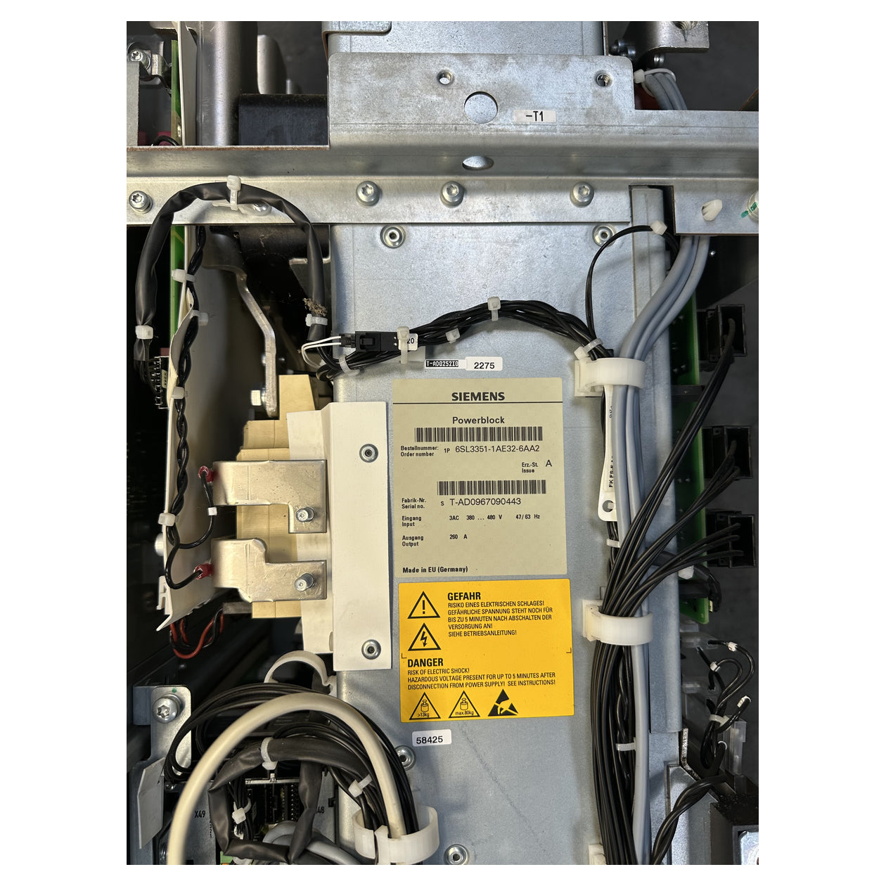 RJ667 Inverter Power Module Siemens 6SL3310-1TE32-6AB2 6SL3351-1AE32-6AA2 132KW_6