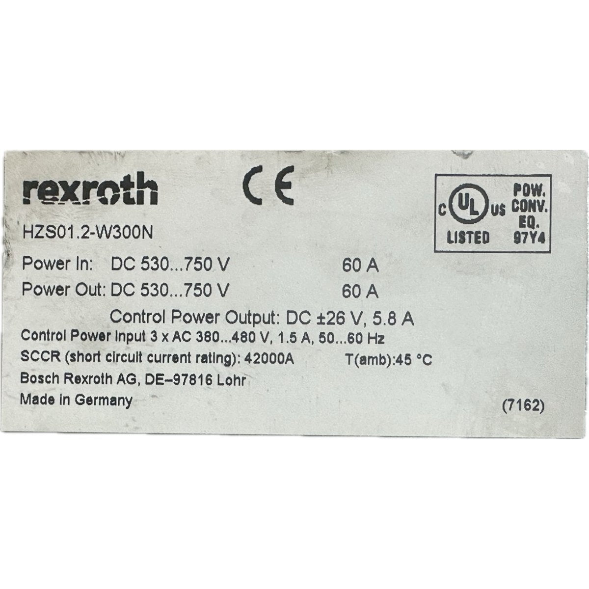 Rexroth HZS01.2-W300N-4