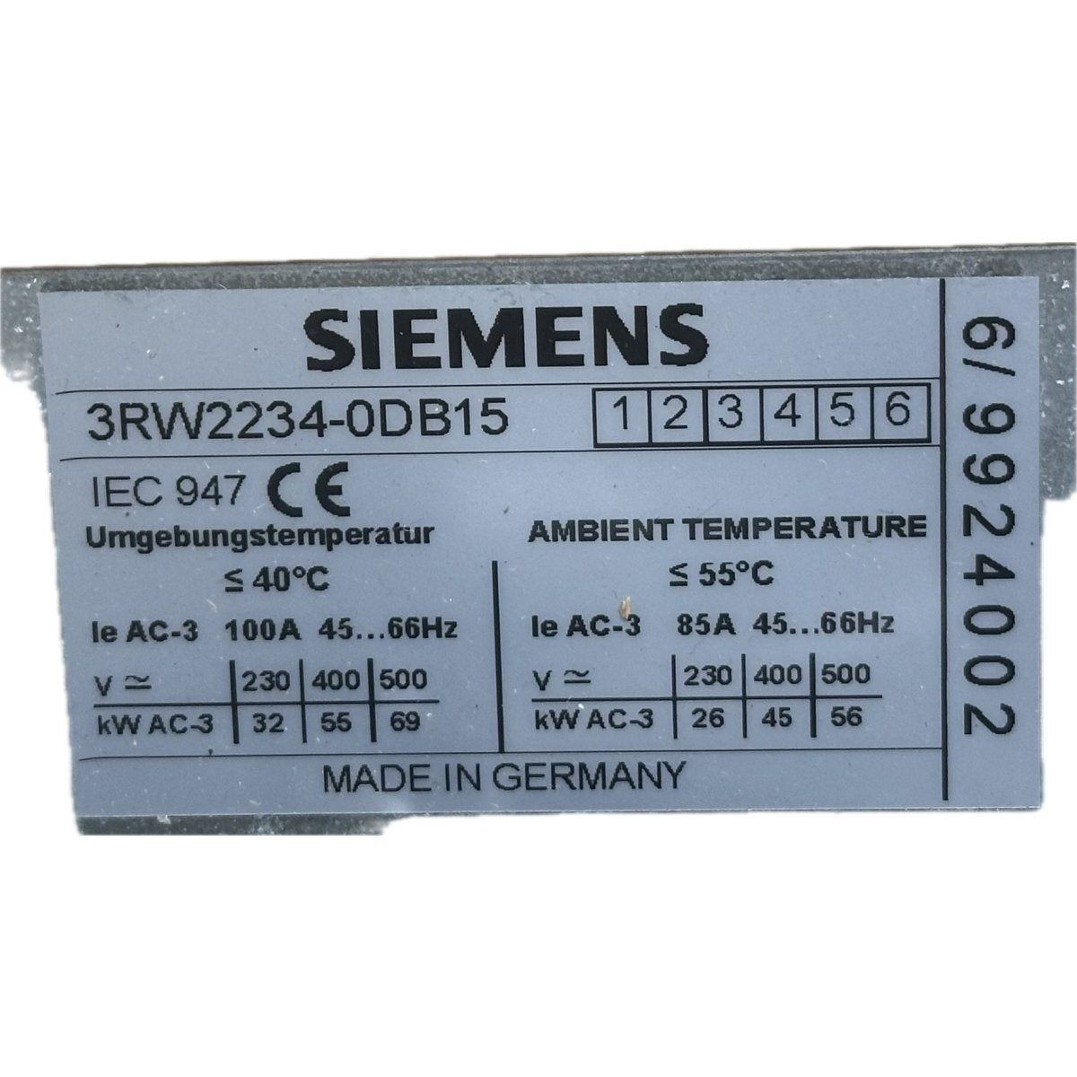 Siemens 3RW2234-0DB15-4