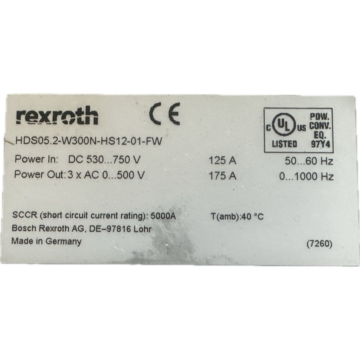 Rexroth HDS05.2-W300N-4