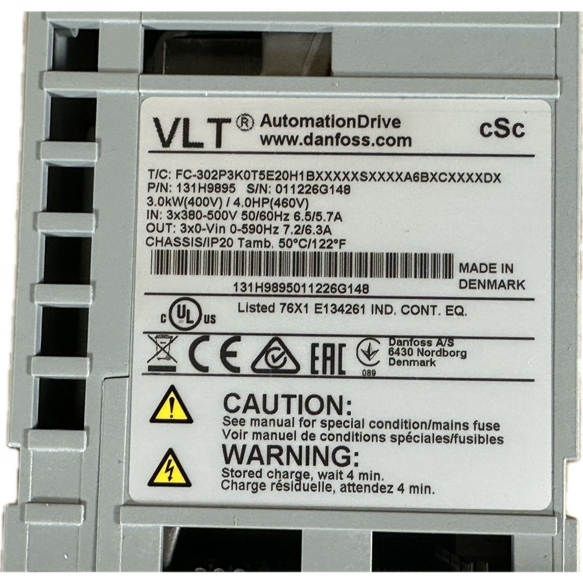 Danfoss FC-302P3K05E20H1BXXXXXSXXXXA6BXCXXXXDX-4