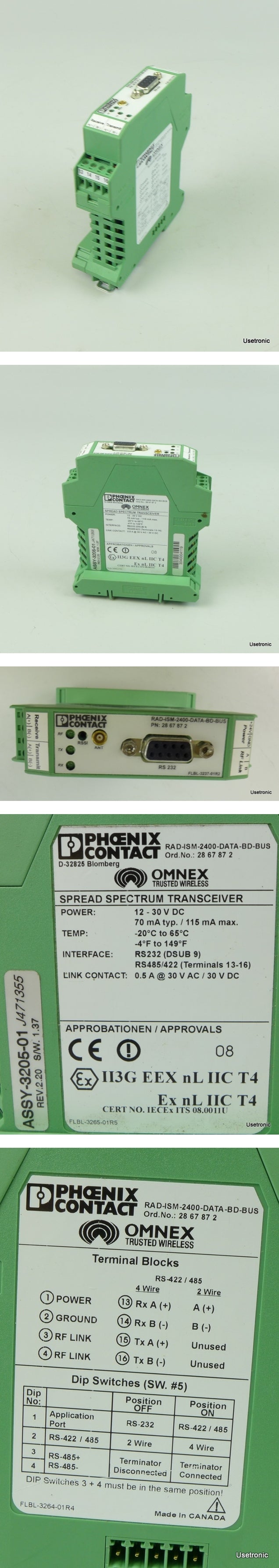 TU956 Tranceiver Phoenix Contact RAD-ISM-2400-DATA-BD-BUS 2867872_2